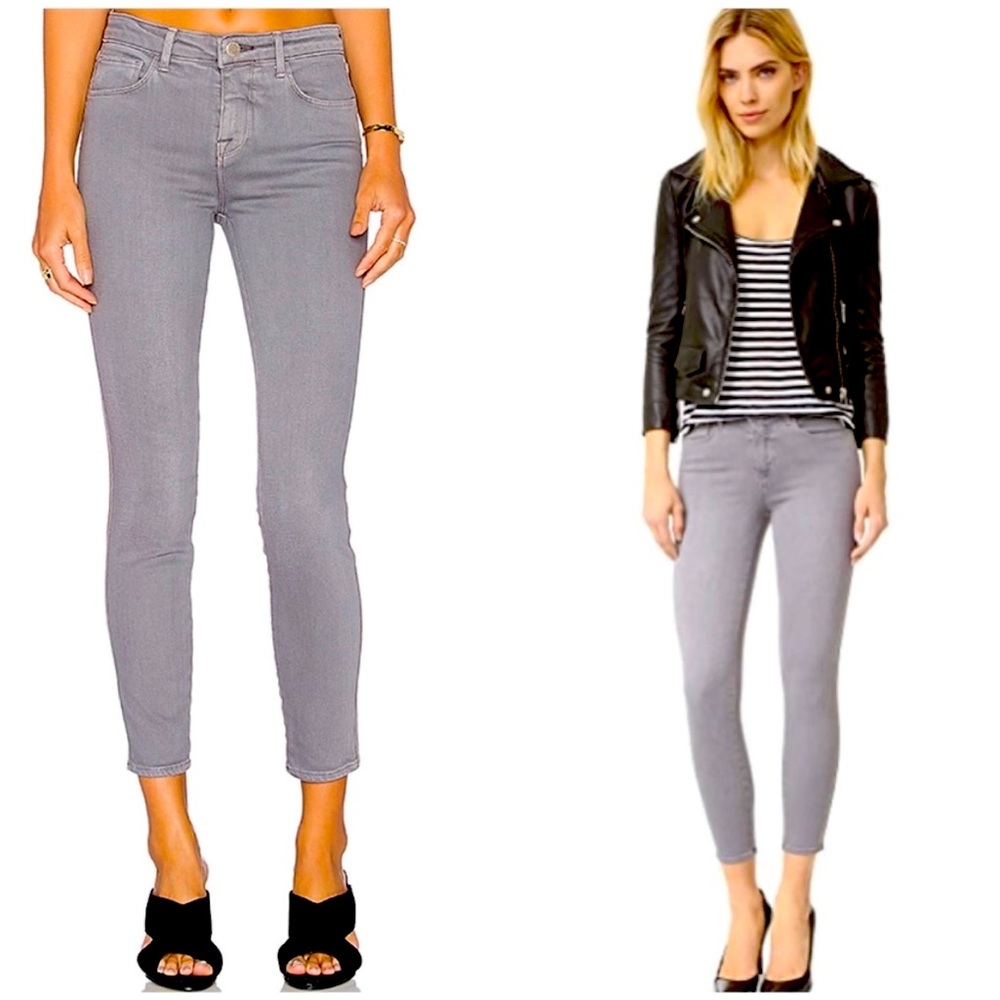 L’agence Margot High Rise Skinny Jeans Gray “Gris”
